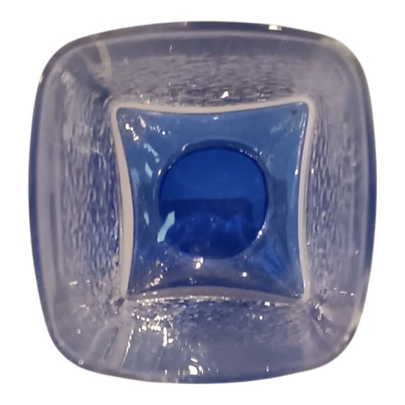 Bromioli Rocco Cobalt Blue Square Base Liqueur Glass - Picture 2 of 5